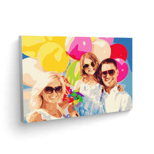 Custom Paint by Numbers 20x14 FRAME -  Pieces