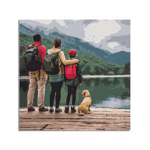 Custom Paint by Numbers 20x20 - Your Photo as Artwork 