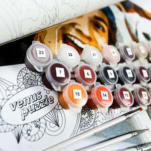 Custom Paint by numbers 20x20  -  Pieces