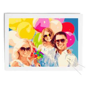 Custom Paint by Numbers 20x14 - DIY FRAME  -  Pieces
